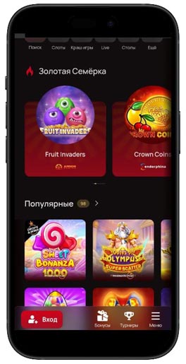 Дизайн мобильного казино